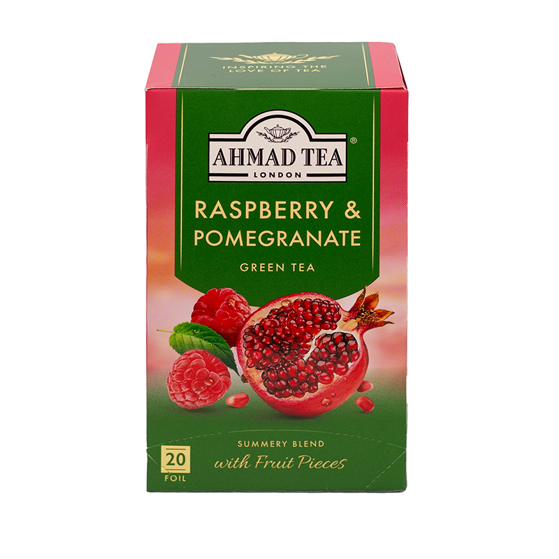 AHMAD TEA LONDON RASPBERRY POMEGRANATE (20 tea bags)