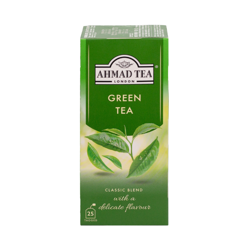 AHMAD TEA LONDON GREEN TEA (25 tea bags)