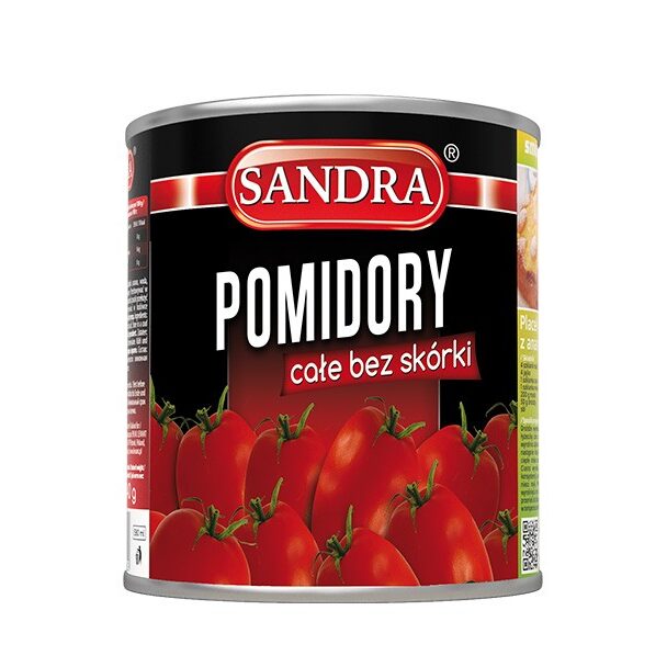 SANDRA POMIDORY CAŁE BEZ SKÓRKI 2650 ml