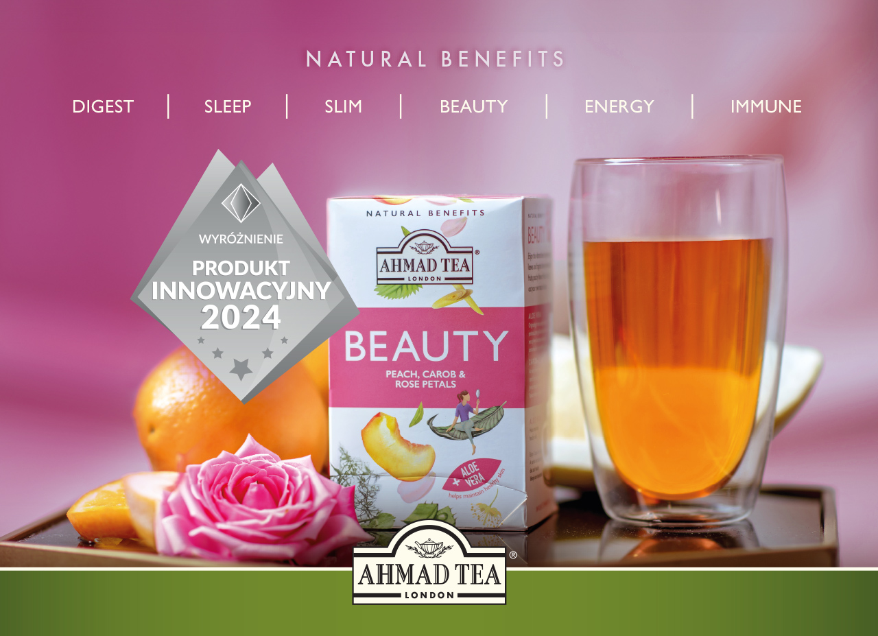 Polki i Polacy docenili Ahmad Tea London – Natural Benefits z nagrodą Produkt Innowacyjny 2024! 