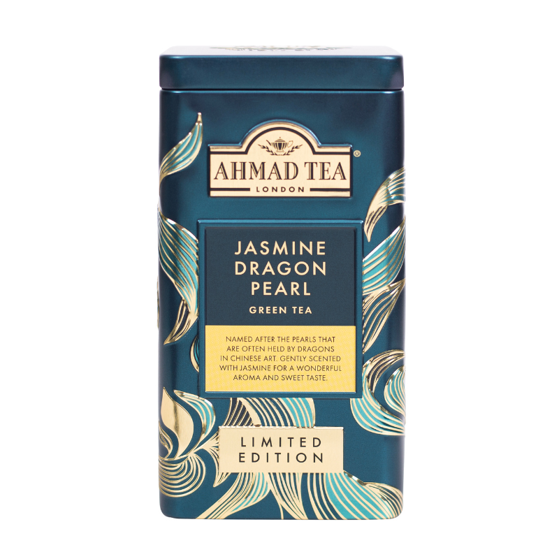 AHMAD TEA JASMINE DRAGON PEARL HERBATA ZIELONA JAŚMINOWA LIŚCIASTA (PUSZKA) 75 G