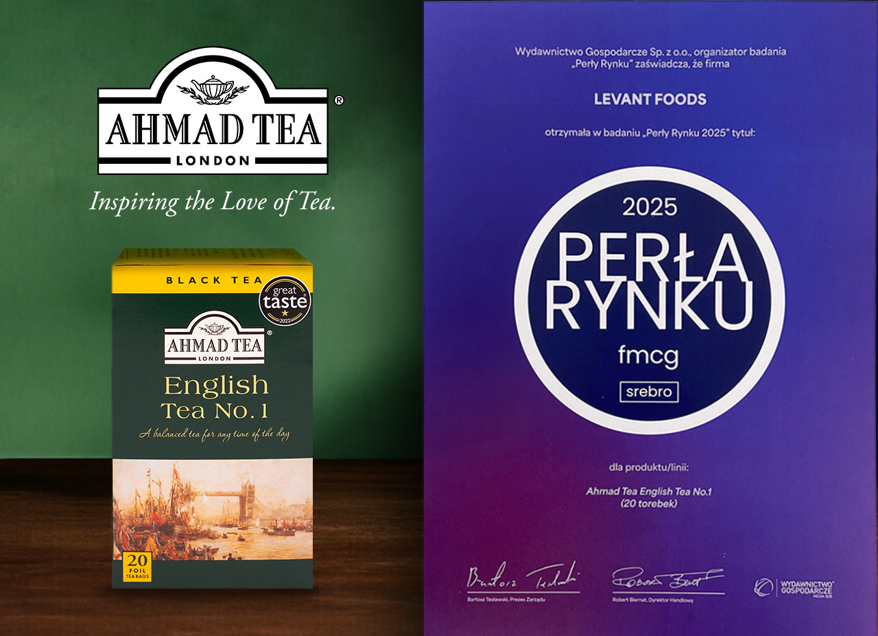 English Tea No.1 marki Ahmad Tea London nagrodzona Srebrną Perłą Rynku FMCG 2025!
