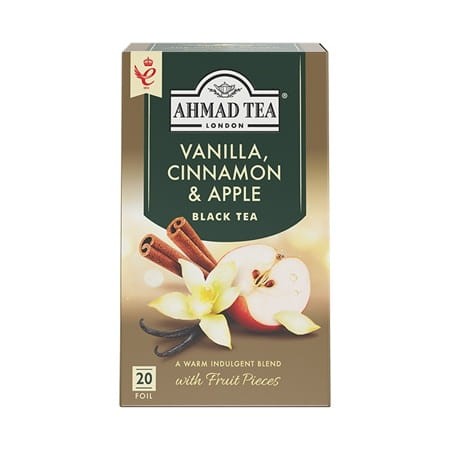 AHMAD TEA VANILLA, CINNAMON & APPLE 20 TB X 2G
