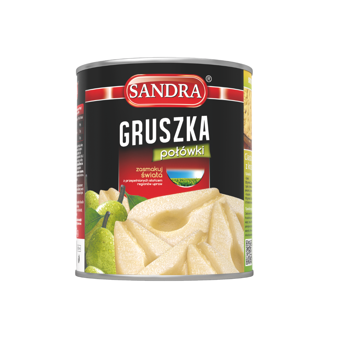 GRUSZKA POŁÓWKI 850 ML